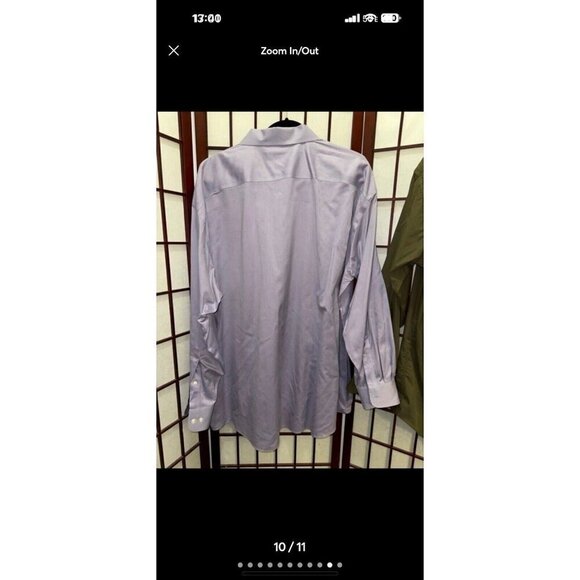 David Taylor PRONOT UOMO Shirts Long Sleeve Dress Button Up Men's 34/35 Lot Of 2 - Picture 11 of 12